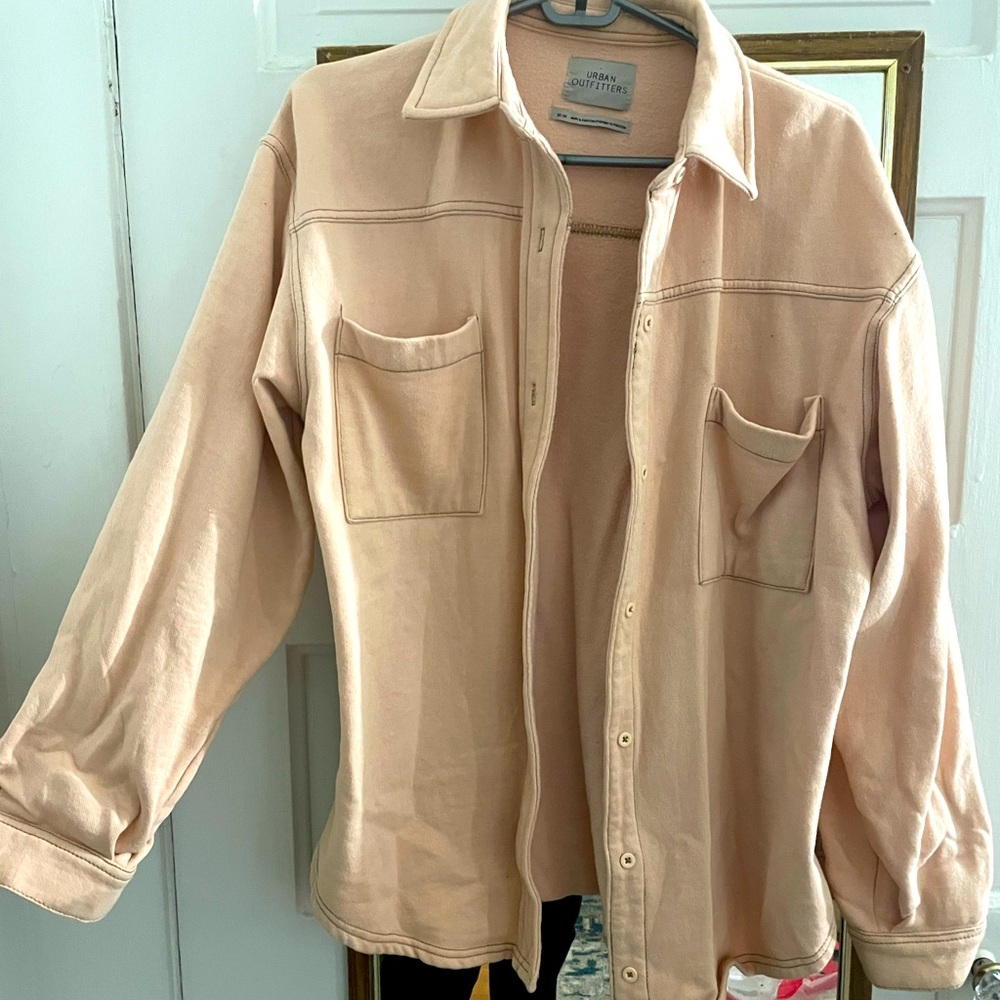 Light pink flannel shirt